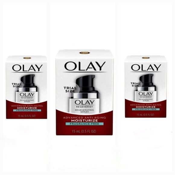 LOT of 3 OLAY Regenerist Regenerating Serum Advanced Anti-Aging Moisture $35++ - Picture 1 of 4